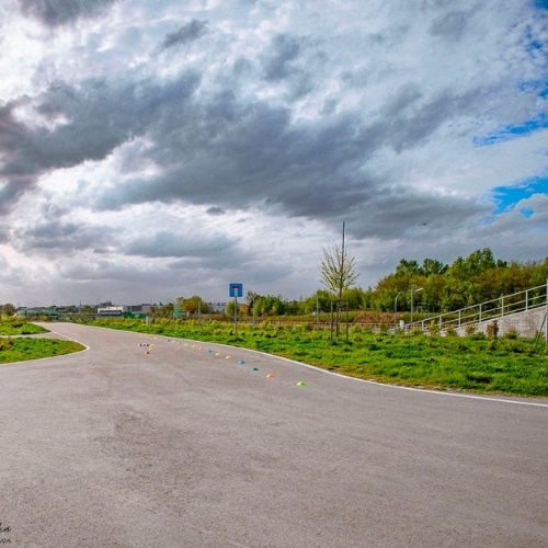 miejsce do nauki jazdy na rolkach URSYNÓW -Droga Techniczna POW